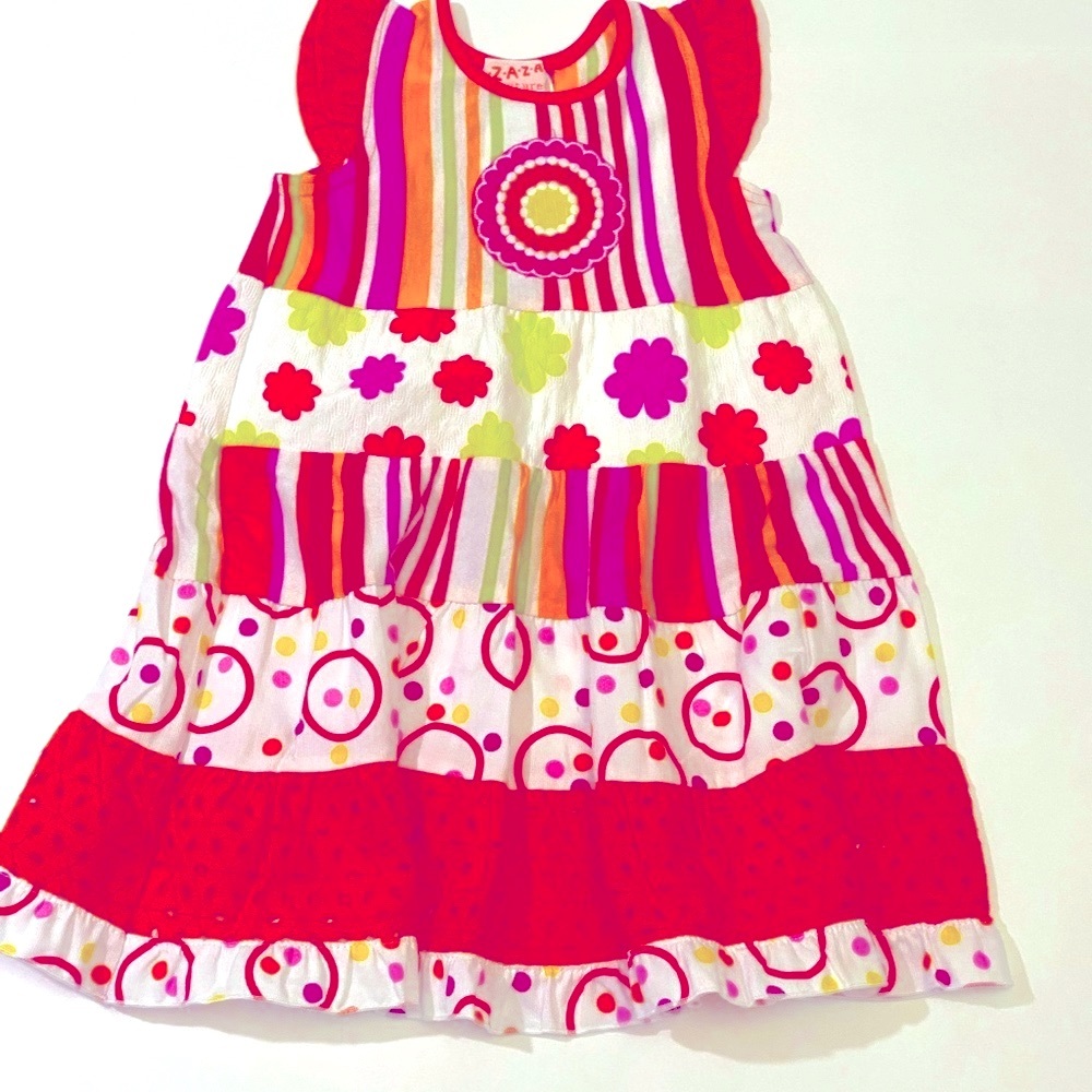 Boutique NET FIESTA SWING  DRESS ORANGE